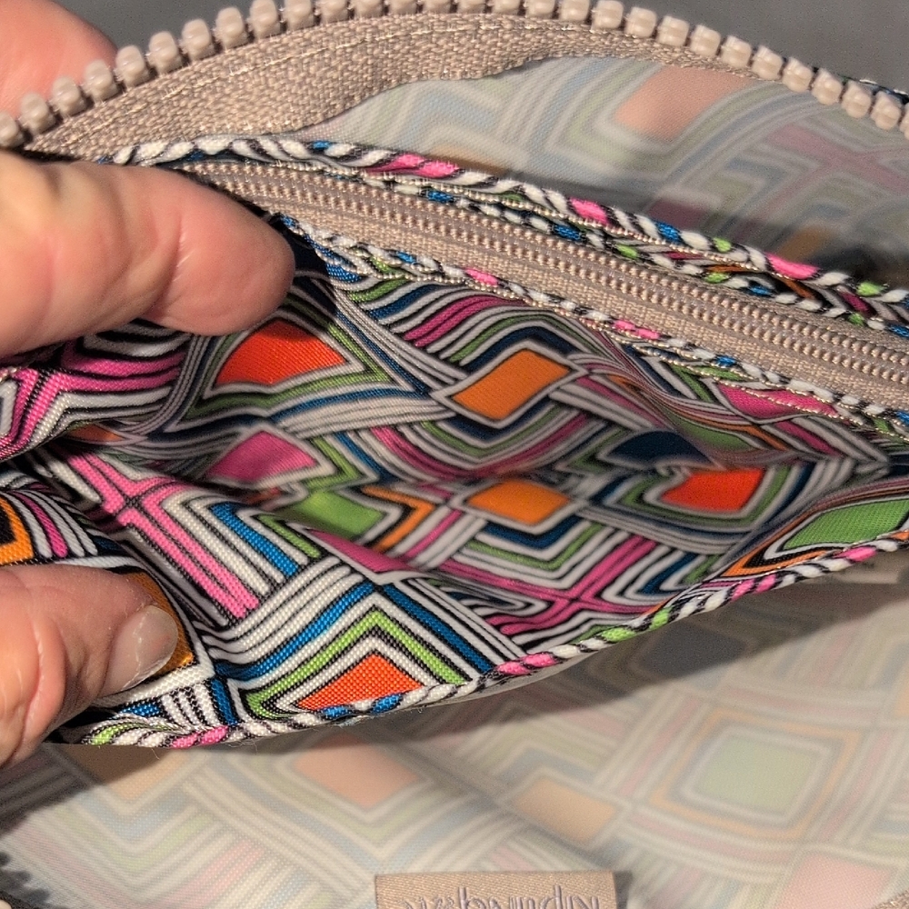 Kipling Multicolor Geometric Wristlet - image 6